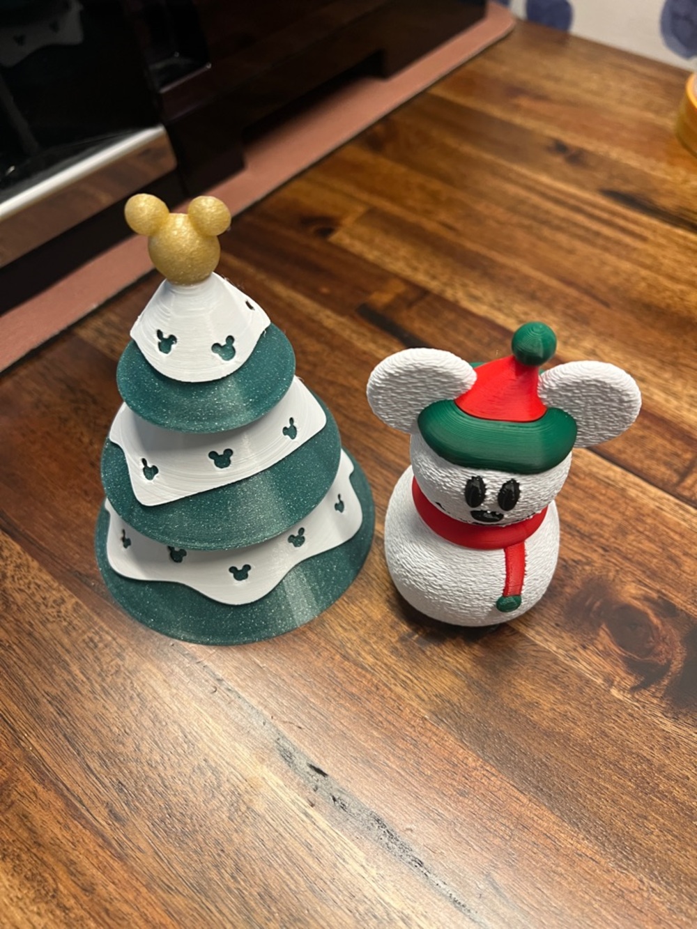 Snowmouse and Mickey Christmas Tree Votive Covers Disney Factory 55 Aloha Ears